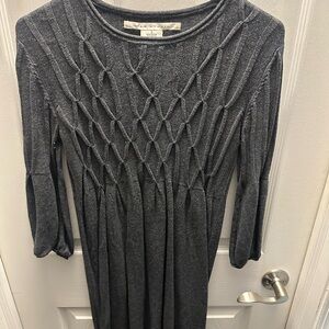 Max Studio Gray Long Sleeve Dress